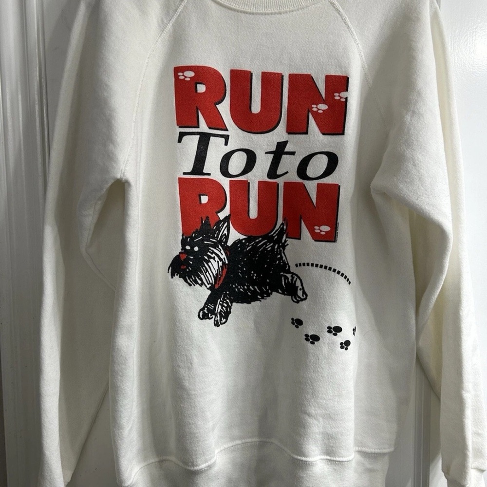Vintage Wizard of Oz RUN TOTO RUN Sweatshirt Large